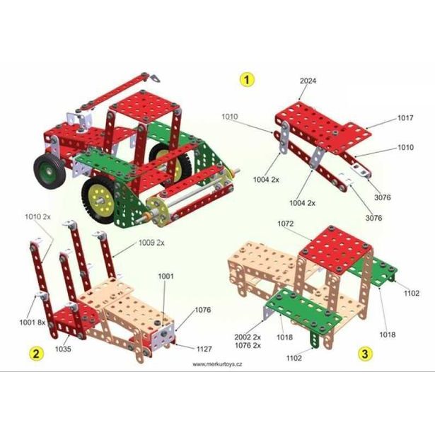 Merkur Farmer Set, 341 dílů, 20 modelů