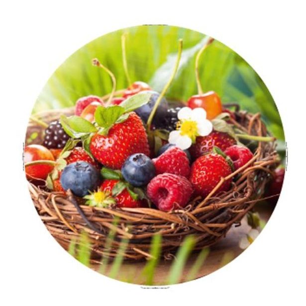 víčko TWIST 82-10ks OVOCE v košíku, O-10