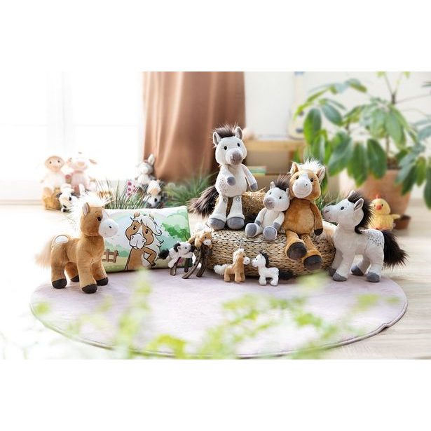 NICI NICI plyš Pony Mony bílý 17cm, GREEN
