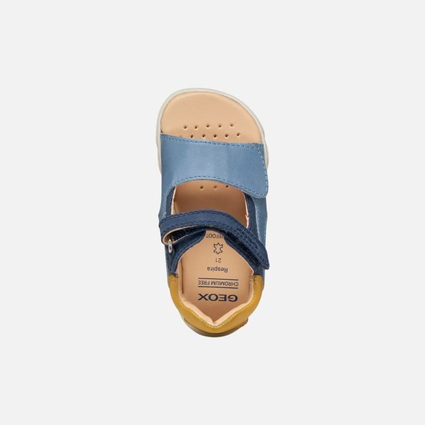 Modré chlapecké barefoot sandály Geox Sandal Steppieup