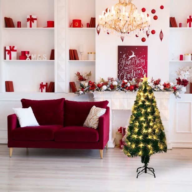 HOMESTYLING Vánoční stromeček s LED osvětlením 90 cm KO-AFB000410