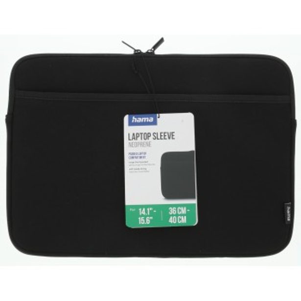 Hama Neoprene, obal na notebook, 36-40 cm (14,1"-15,6"), přední kapsa, neoprenový, černý