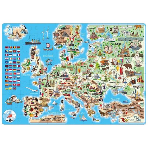 Puzzle - Evropy, 160 ks - CZ