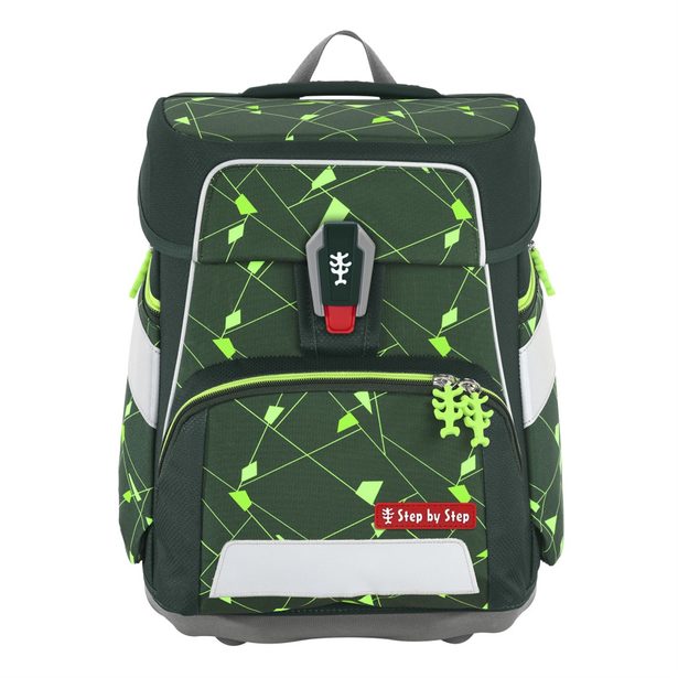 Školní aktovka Step by Step SPACE SHINE, Dino Night Tyro - 5 dílný set, AGR certifikát