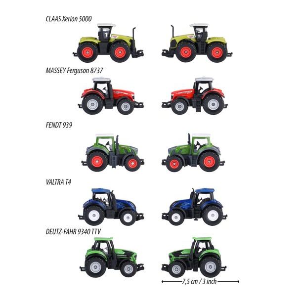 Farmářské vozidlo kovové, 6 druhů