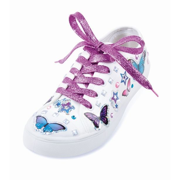 Dekorativní samolepky na boty Butterfly Bling