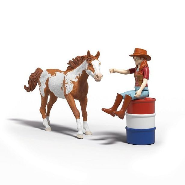 SCHLEICH Hannah s koněm a překážkami