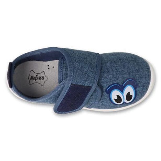 Chlapecká BAREFOOT domácí obuv Befado Softer - Oči