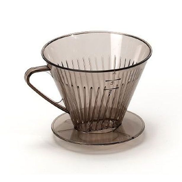filtr na 4šálky kávy, nálevka, transp.plast