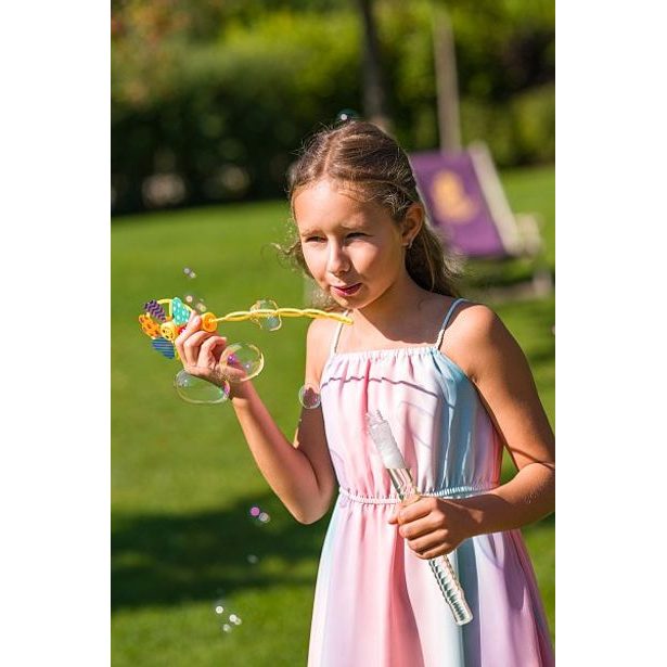 Plastica Bublifuky - Bublinková hůlka s větrníkem - CDU 24ks, assort