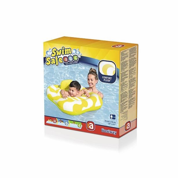 Bestway Nafukovací baby sedací kruh s opěrkou, 79x79 cm