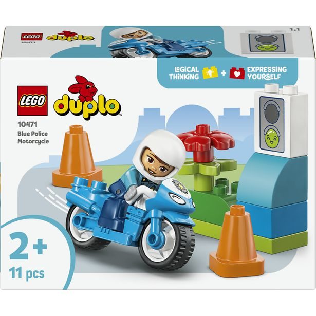 Modrá policejní motorka