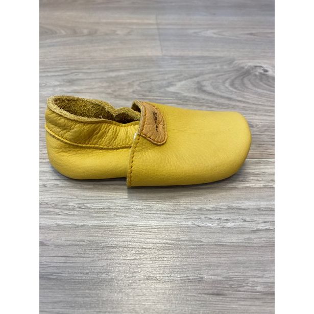 Kožené capáčky Pegres 1098 žlutá