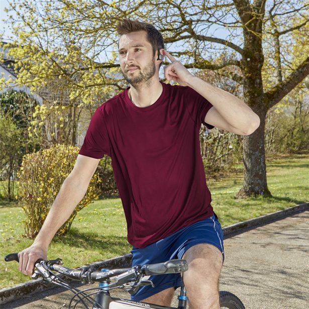 Hama Bluetooth sluchátka Spirit Athletics s klipem, pecky, nabíjecí pouzdro, černá