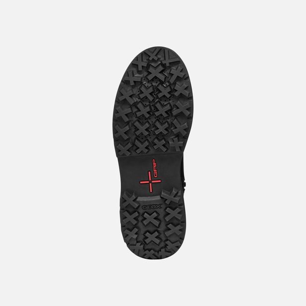 Černá dámská kotníková obuv Geox Lamidie + Grip ABX