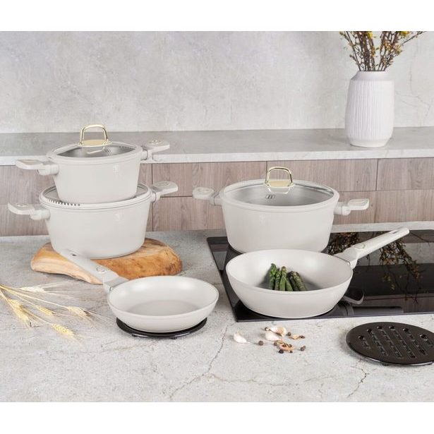 BERLINGERHAUS Sada nádobí s titanovým povrchem 10 ks Sahara Collection BH-8080