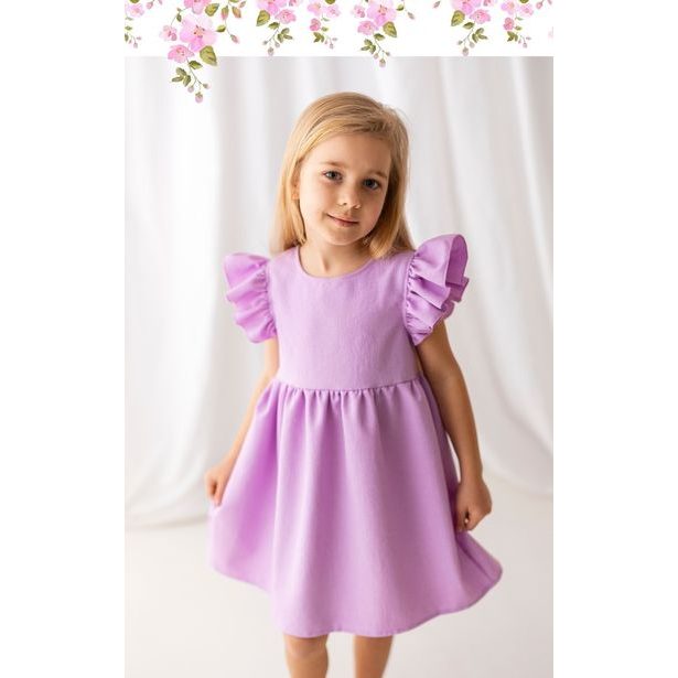 Dívčí slavnostní šaty lila
