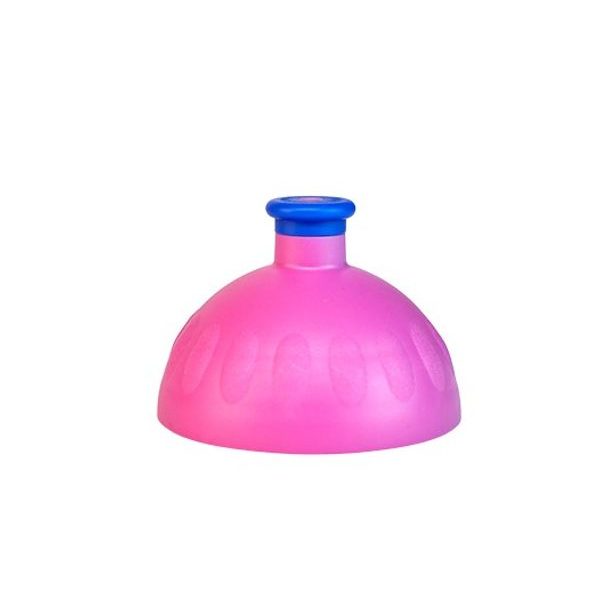 Zdravá láhev - víčko světle fialové 2385/zátka tm. modrá 2728