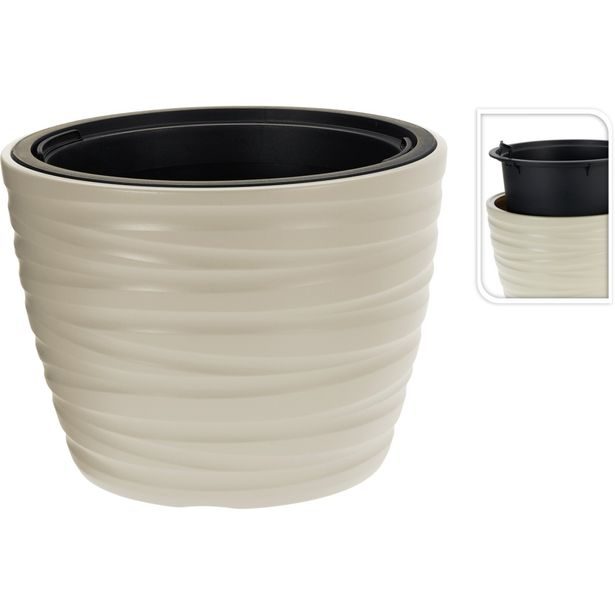 PROGARDEN Květináč plastový 37,5 x 27,9 cm šedá KO-Y89300700