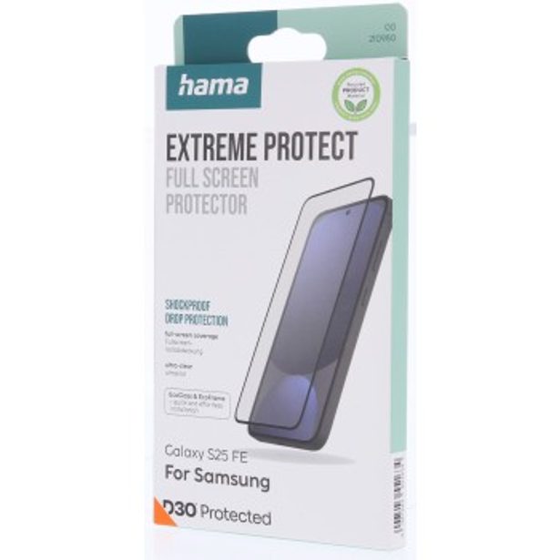 Hama Extreme Protect, ochranné sklo na displej pro Samsung Galaxy S25 FE, licence D3O®