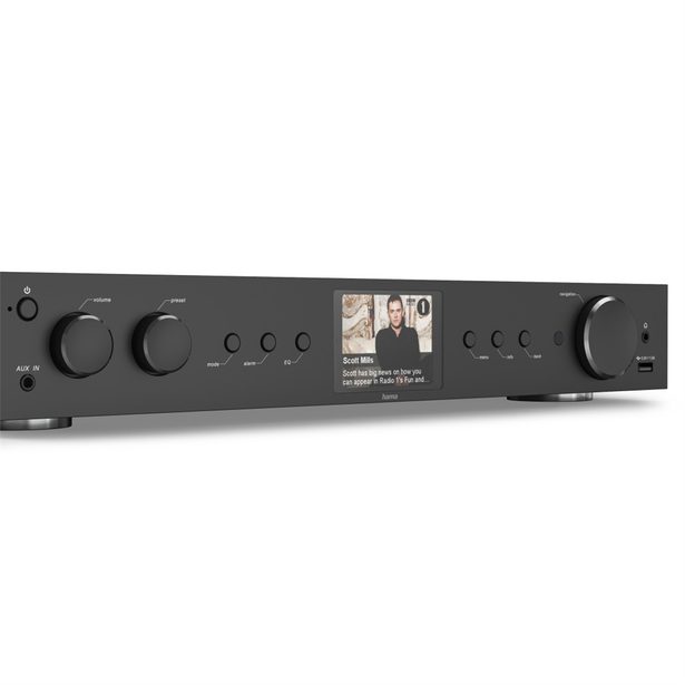 Hama digitální a internetové rádio DIT2105SBTX, Hi-Fi tuner, DAB+/FM/BT RX-TX, App ovládání
