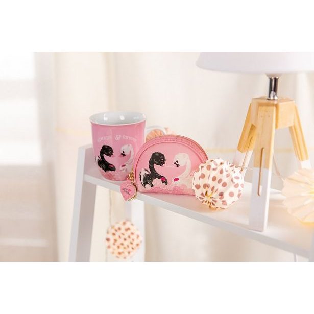 NICI NICI penál Love Labuť s kroužkem na klíče, Display GREEN