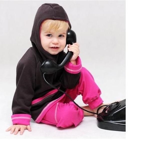 Oboustranná dětská mikina BRAUN CYKLAM s kapucí; Velikost oblečení: 104/116