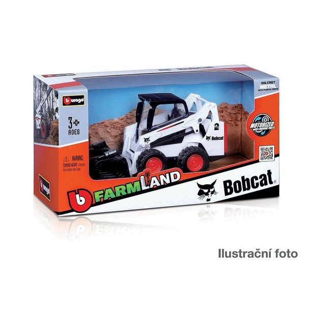 Bburago Bburago - FarmLand, Bobcat stroje, 10cm, assort