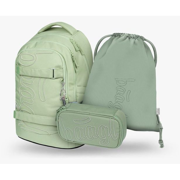 BAAGL SET 3 Skate max Mentol: batoh, penál, sáček