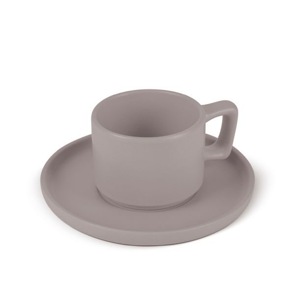 BERLINGERHAUS Sada hrnků na espresso s podšálkem 8 ks 100 ml Taupe Collection BH-10016