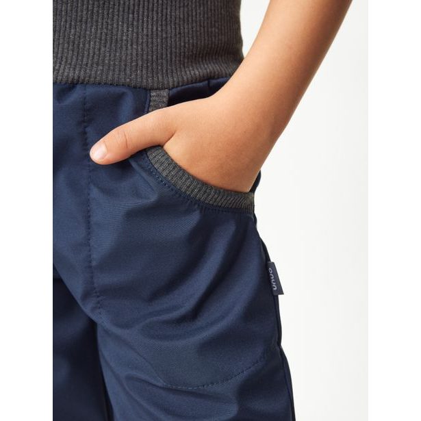 Unuo, Dětské softshellové kalhoty s fleecem Street, Tm. Modročerná