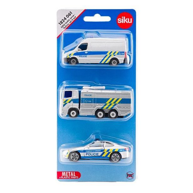 SIKU česká verze - set policejní sada 3 aut