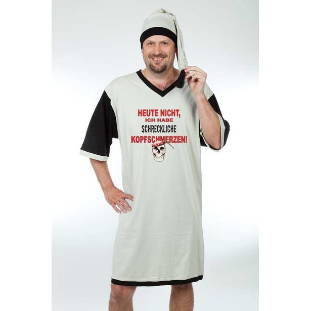 Lustiges Nachthemd: Heute nicht, ich habe schreckliche kopfschmerzen!