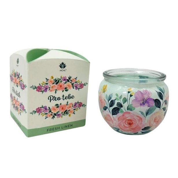 svíčka vonná 90g, PRO TEBE, parafín, DB, sklo
