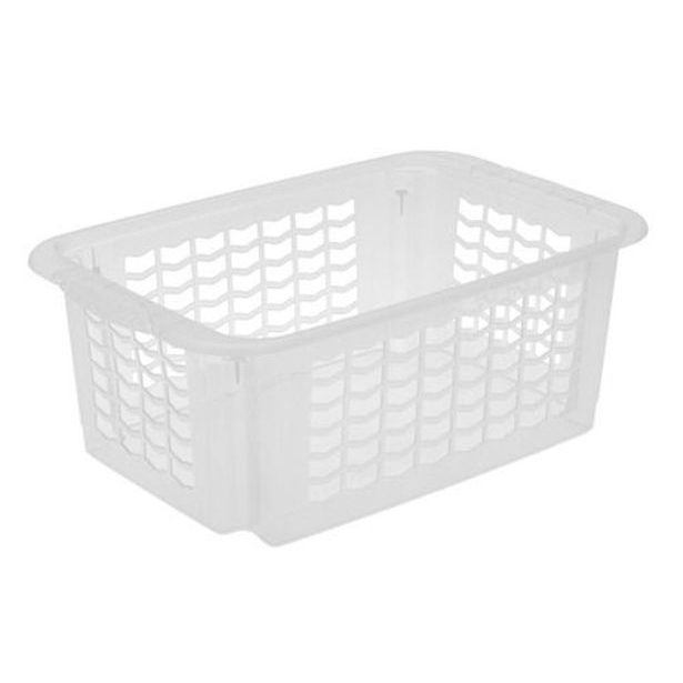 košík FRITZ, 40x25x15cm, stohov., transp.plast
