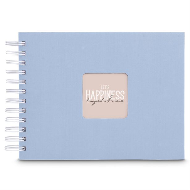 Hama album klasické spirálové FINE ART 24x17 cm, 50 stran, lagoon, bílé listy