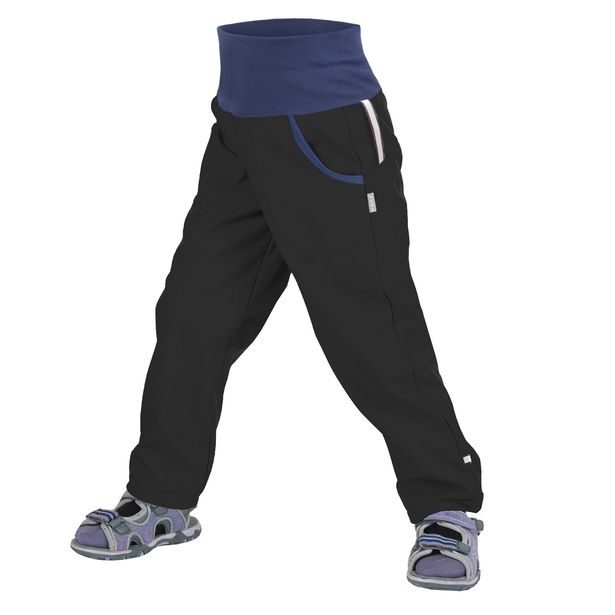 unuo softshellové kalhoty bez zateplení Černé (Softshell kids trousers)