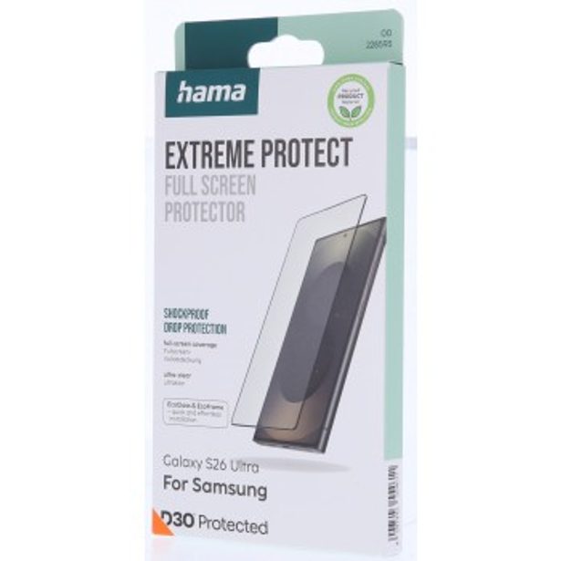 Hama Extreme Protect, ochranné sklo na displej pro Samsung Galaxy S26 Ultra, licence D3O®