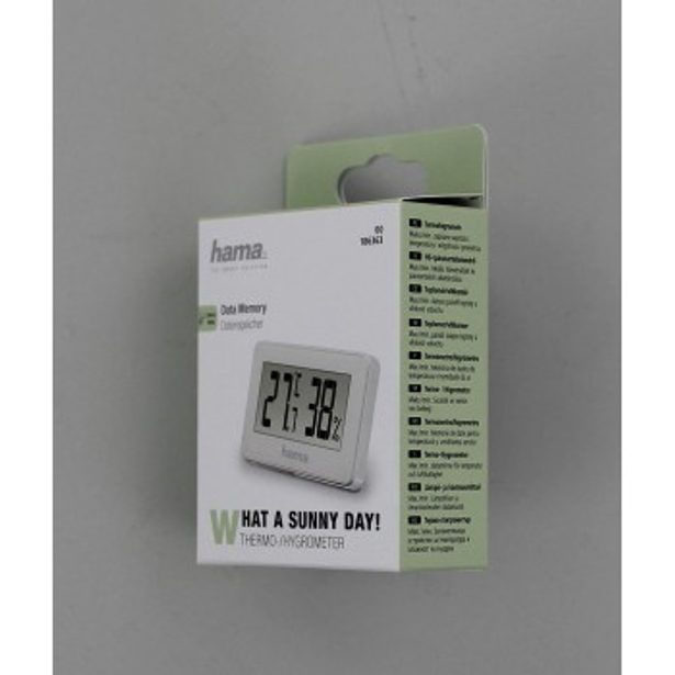 Hama Mini teploměr/ vlhkoměr, bílý