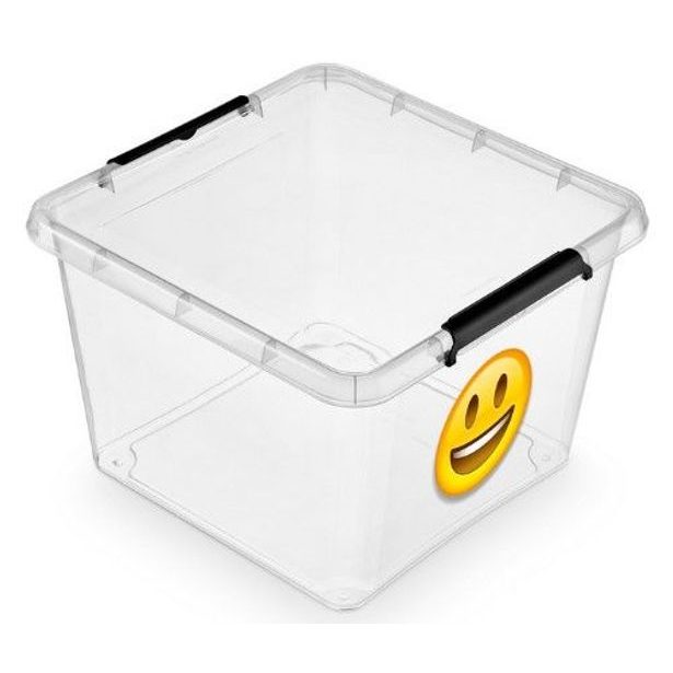 box 32,0l IML-SMAJLÍK-ÚSMĚV, 39x39x26cm, děts., plast