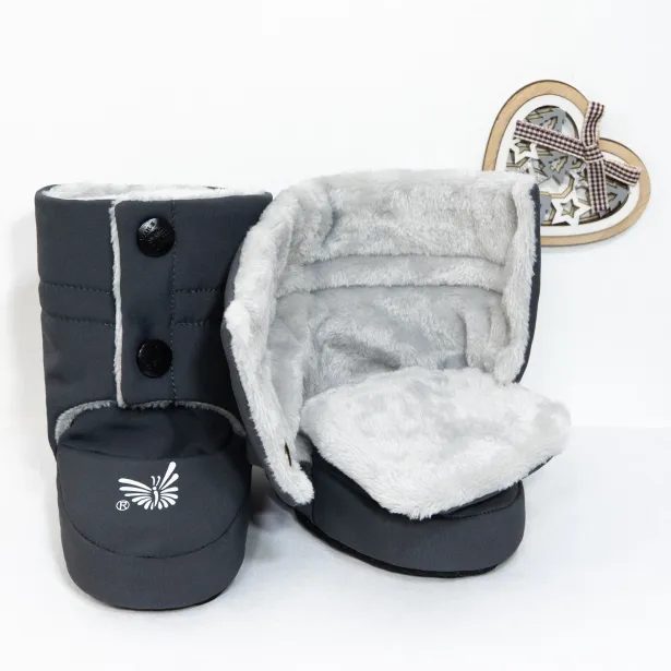 ESITO Softshellové capáčky Wintry Dark grey - šedá / stříbrná