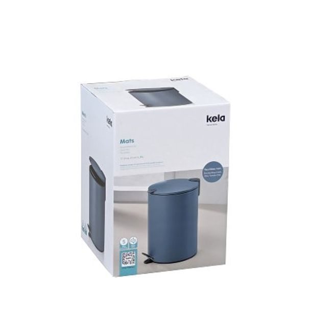 KELA Kosmetický koš nerez MATS 3 l kouřově modrá KL-23609