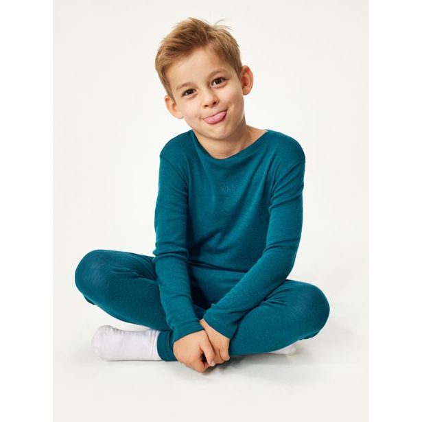 Unuo Dětské merino legíny, Petrolejová