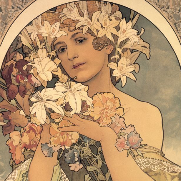 NOTIQUE Poznámkový kalendář Alfons Mucha 2027, 30 x 30 cm