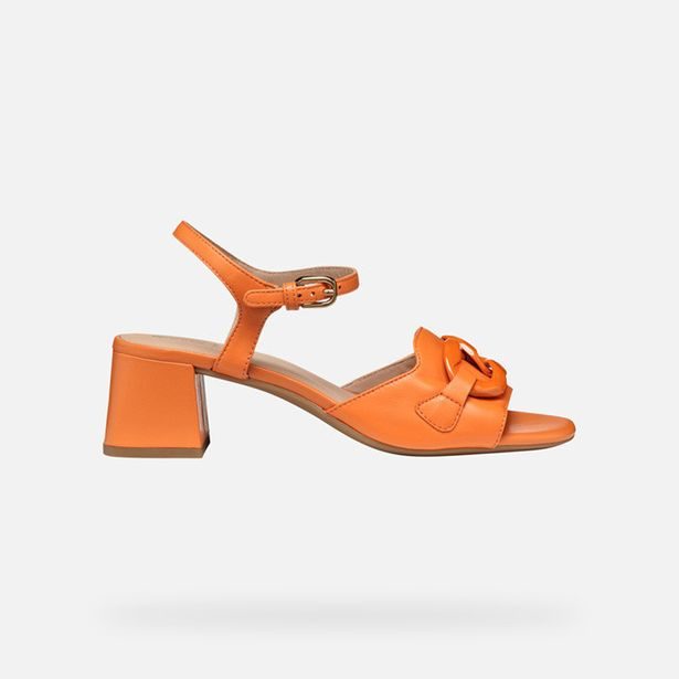 Oranžové dámské sandály Geox New Eraklia 50 T