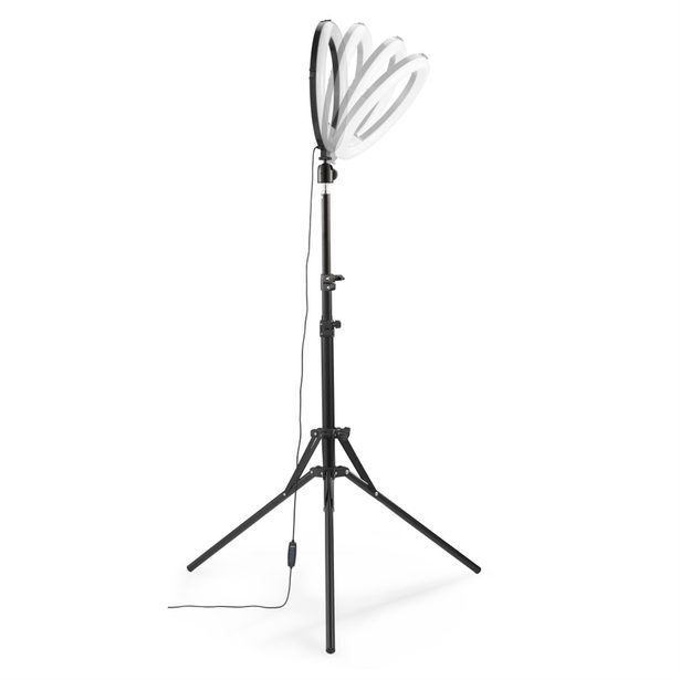 Hama SpotLight Steady 120 II, kruhové LED světlo 12" pro telefon, Bluetooth spoušť, stativ