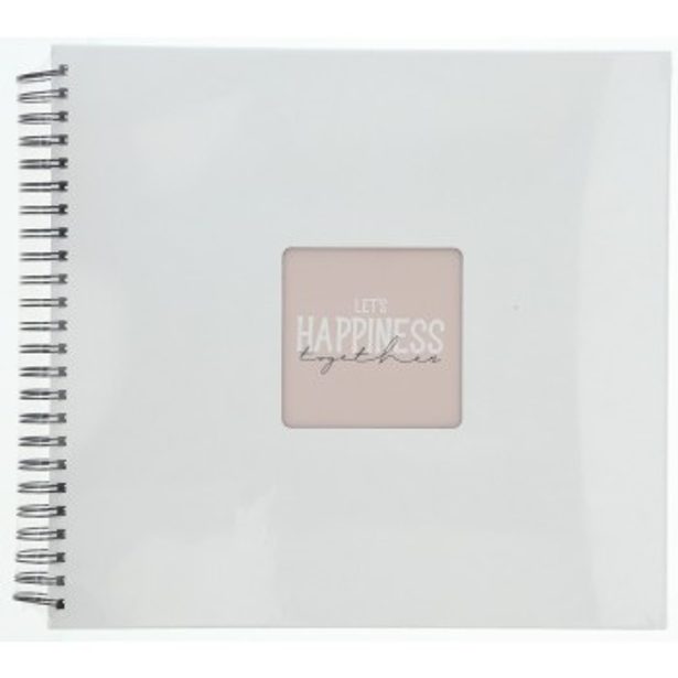 Hama album klasické spirálové FINE ART 36x32 cm, 50 stran, bílá, černé listy