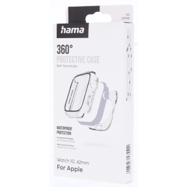 Hama ochranné pouzdro pro Apple Watch 10, 42 mm, 360° ochrana, nasazovací