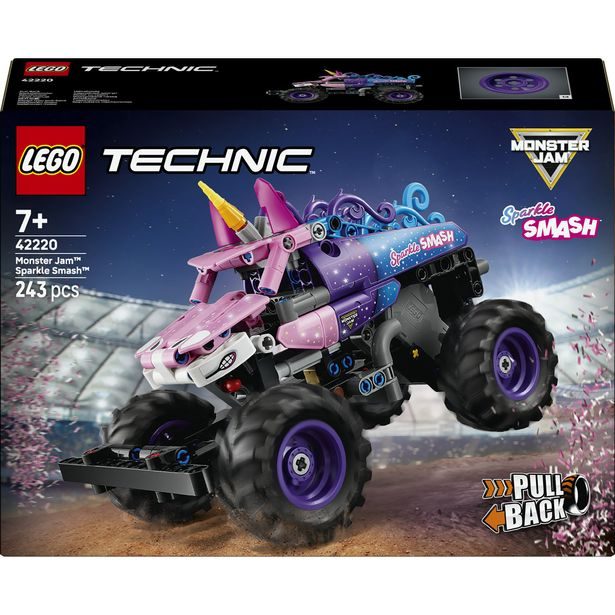 Monster Jam™ Sparkle Smash™ s natahovacím motorem