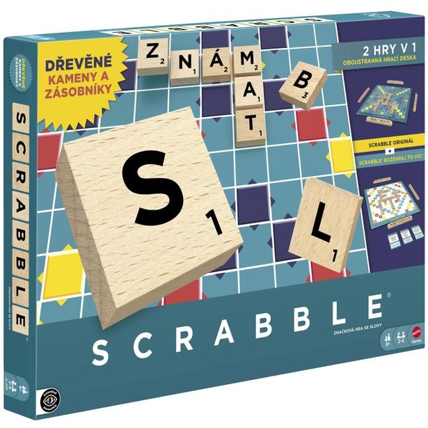SCRABBLE DŘEVĚNÁ EDICE CZ